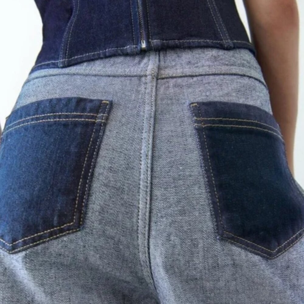 Zara Inside Out Denim Jeans - Picture 8 of 11